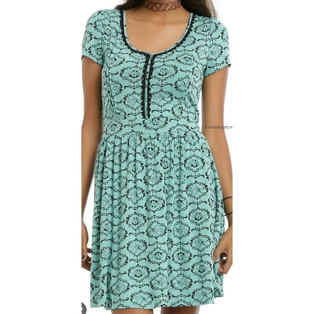 The Nightmare Before Christmas Mint Jack & Zero Dress Womens plus sized 4 - Picture 2 of 6